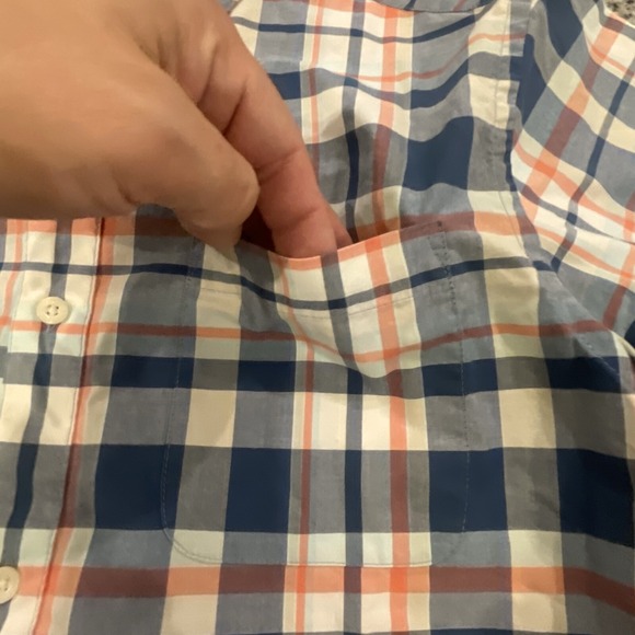 Patagonia Organic Cotton Short Sleeve Button Down Plaid Shirt Adult Medium #669 - Picture 3 of 11